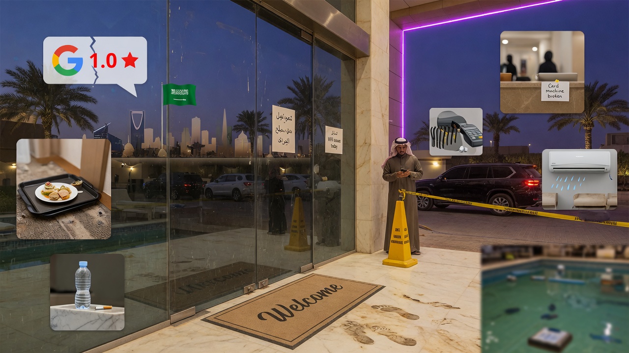 7 Friction Points Killing Your Hotel's Google Rating in Riyadh & Jeddah