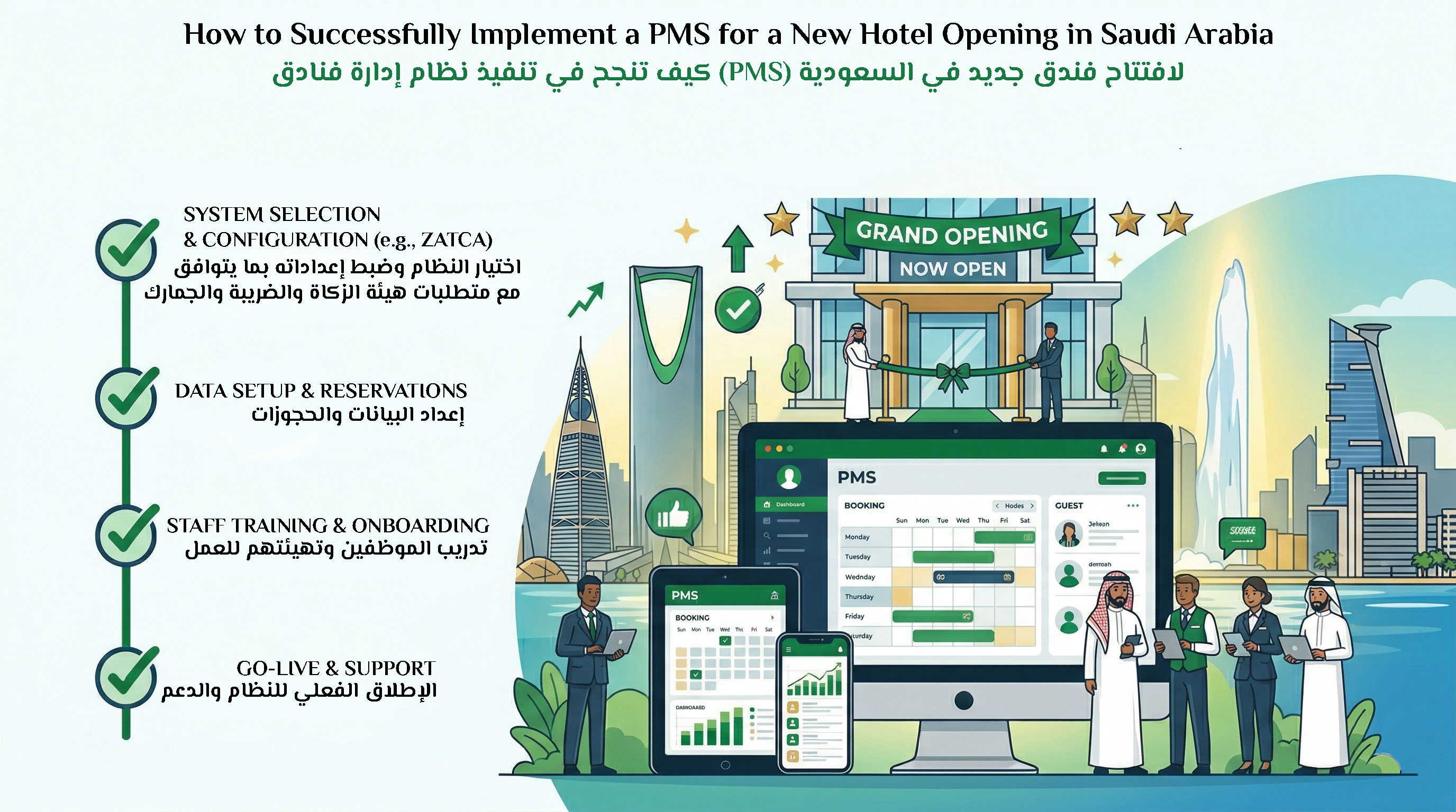 How to Successfully Implement a PMS for a New Hotel Opening in Saudi Arabia