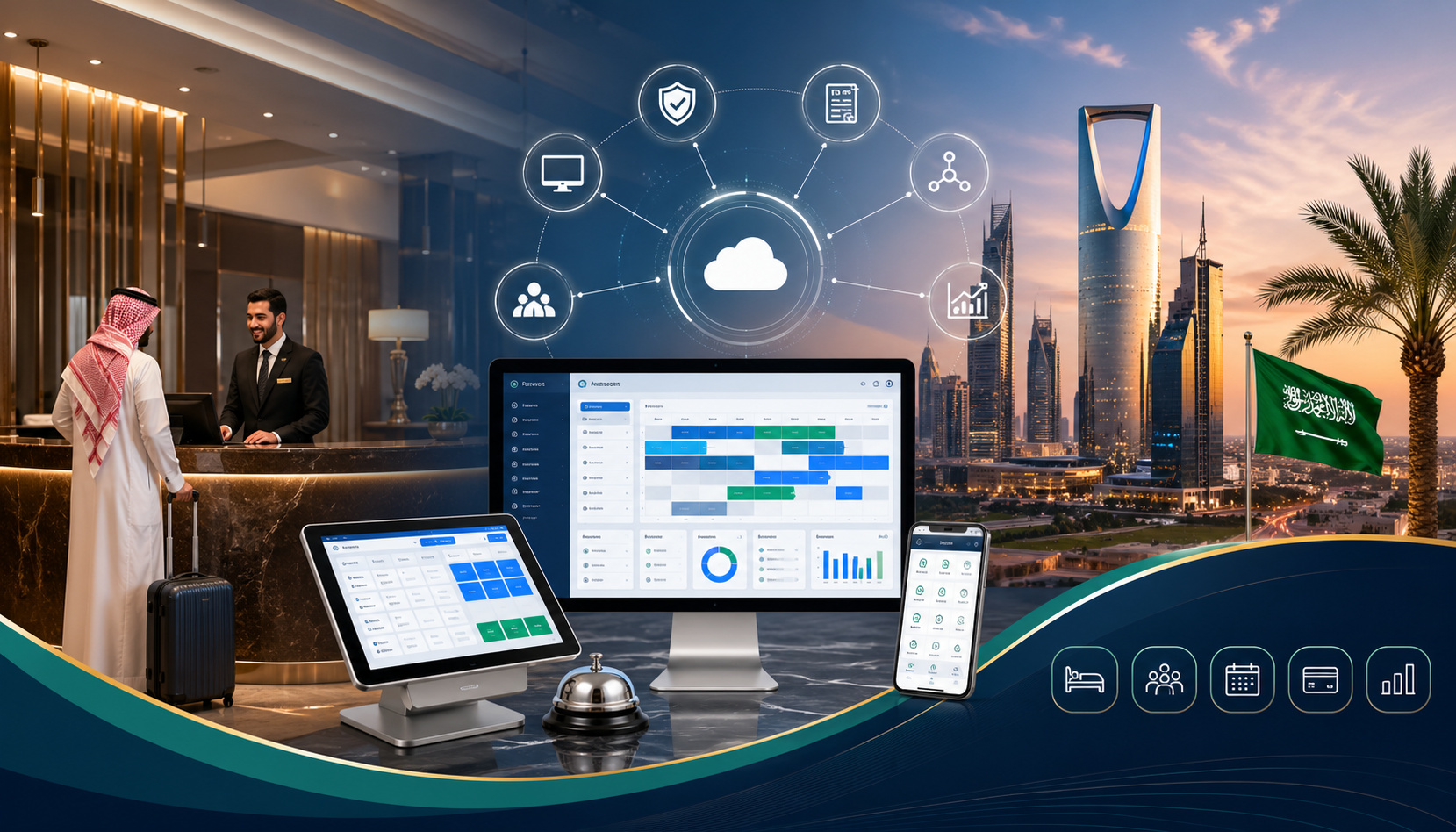 Best Hotel Management Software in Saudi Arabia 2026: The Complete Guide to PMS, ZATCA, Shomoos & Channel Manager