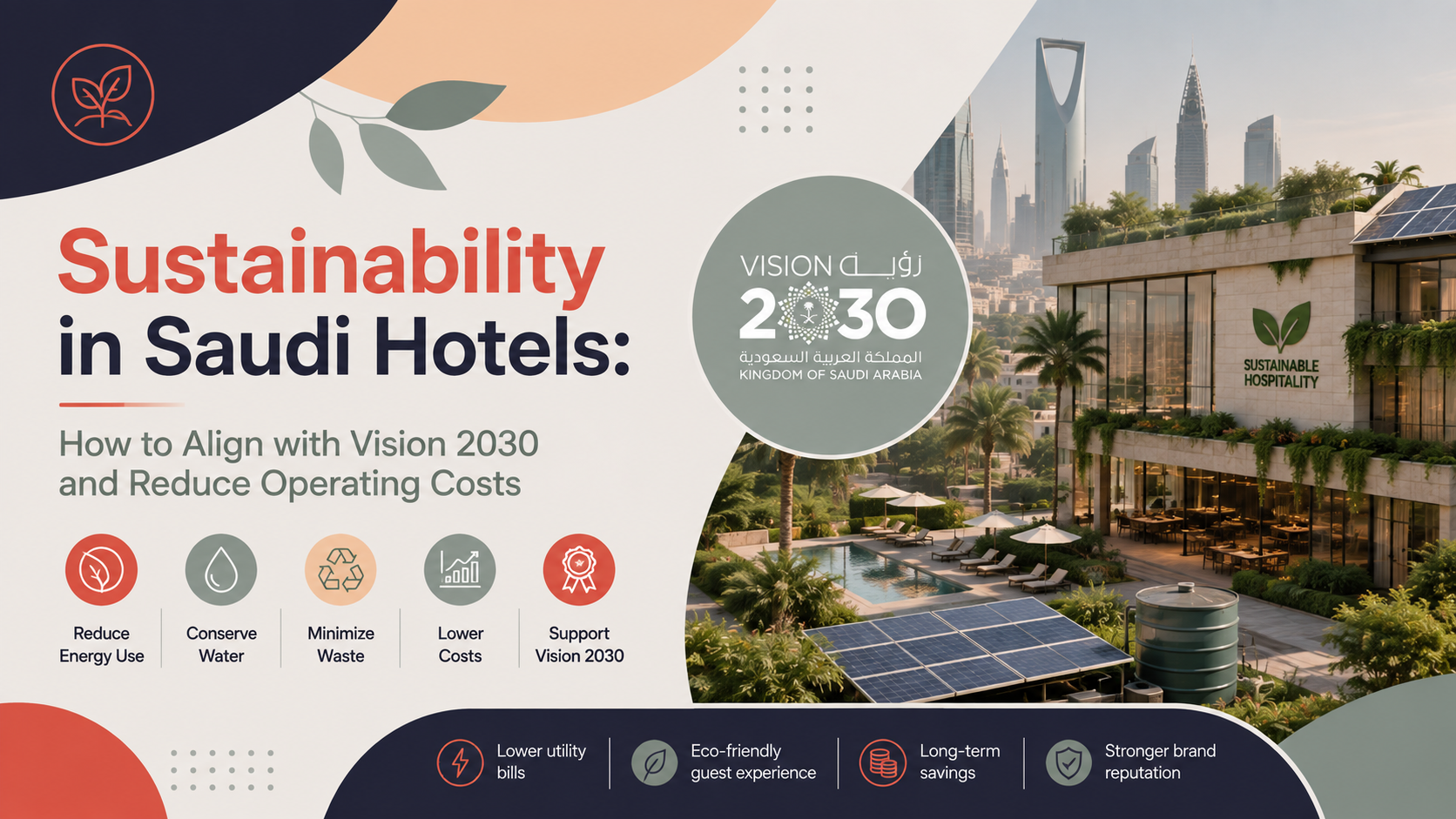 Sustainability in Saudi Hotels: Vision 2030 & Cost Cuts