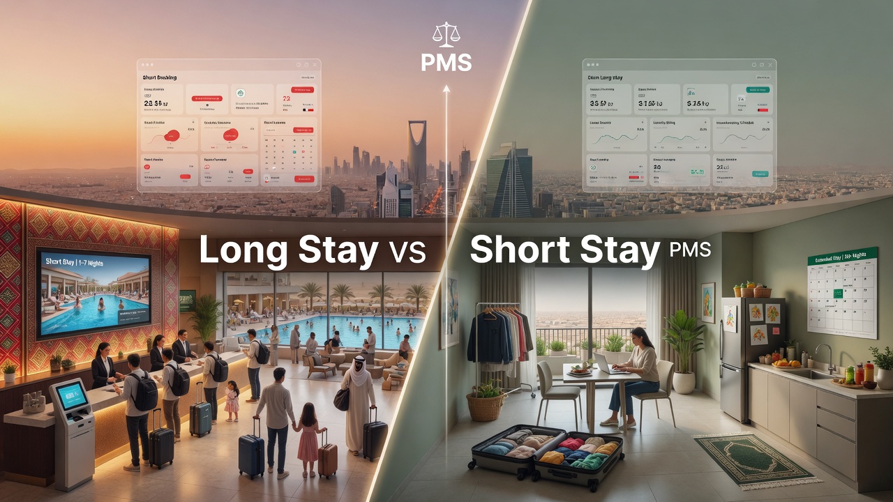 Long Stay vs Short Stay PMS: Choosing the Right Property Management System for Saudi Arabia’s Booming Hospitality