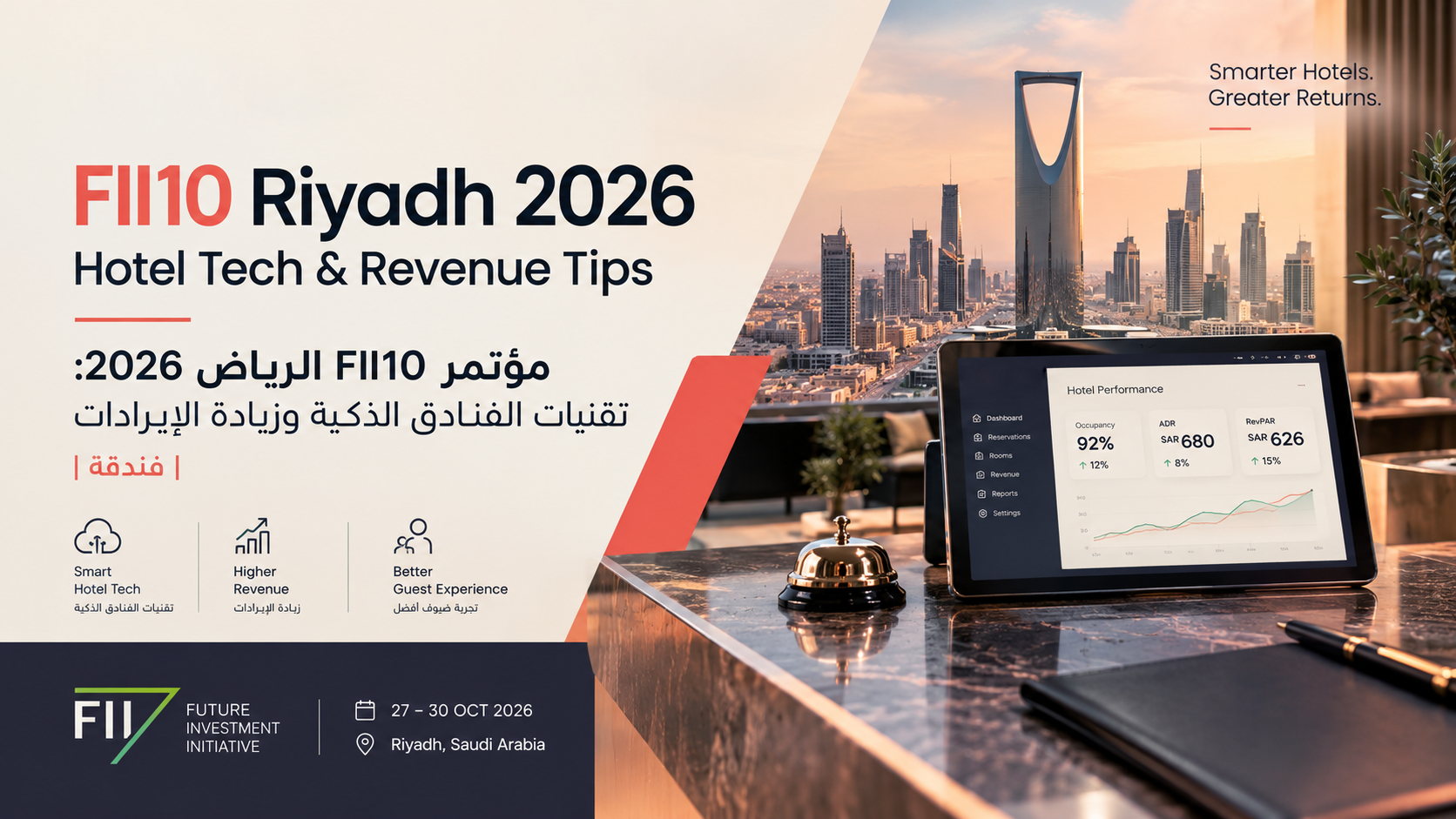 FII10 Riyadh 2026: Hotel Tech & Revenue Tips | Fandaqah