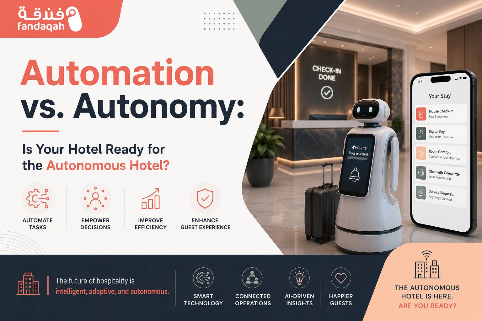 Automation vs. Autonomy: Is Your Hotel Ready to Become an Autonomous Hotel in Saudi Arabia?